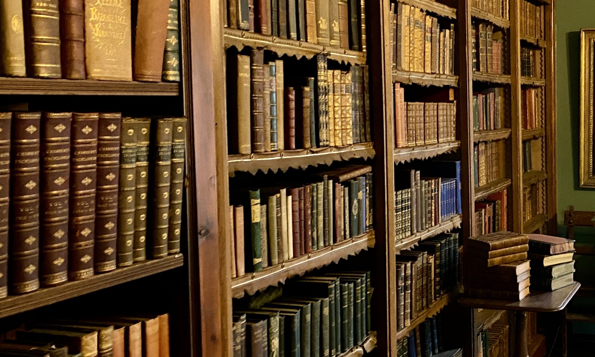 Library in Delgatie Castle